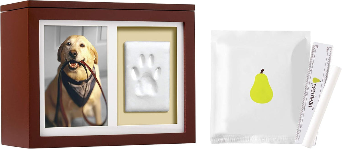 Pet Photo Memory Box and Impression Kit for Dog or Cat Paw Print