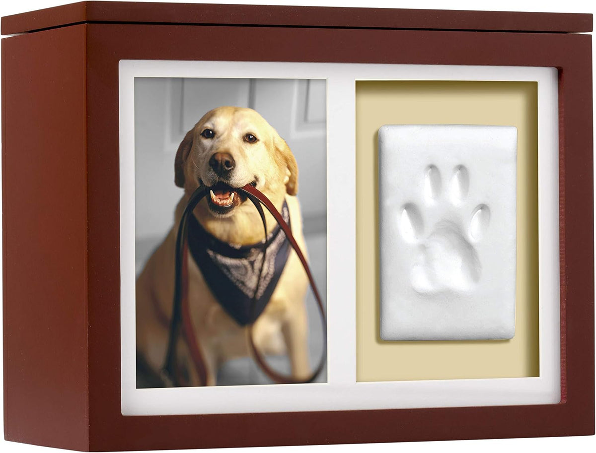 Pet Photo Memory Box and Impression Kit for Dog or Cat Paw Print