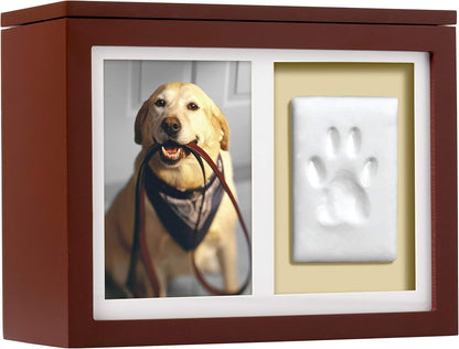 Pet Photo Memory Box and Impression Kit for Dog or Cat Paw Print