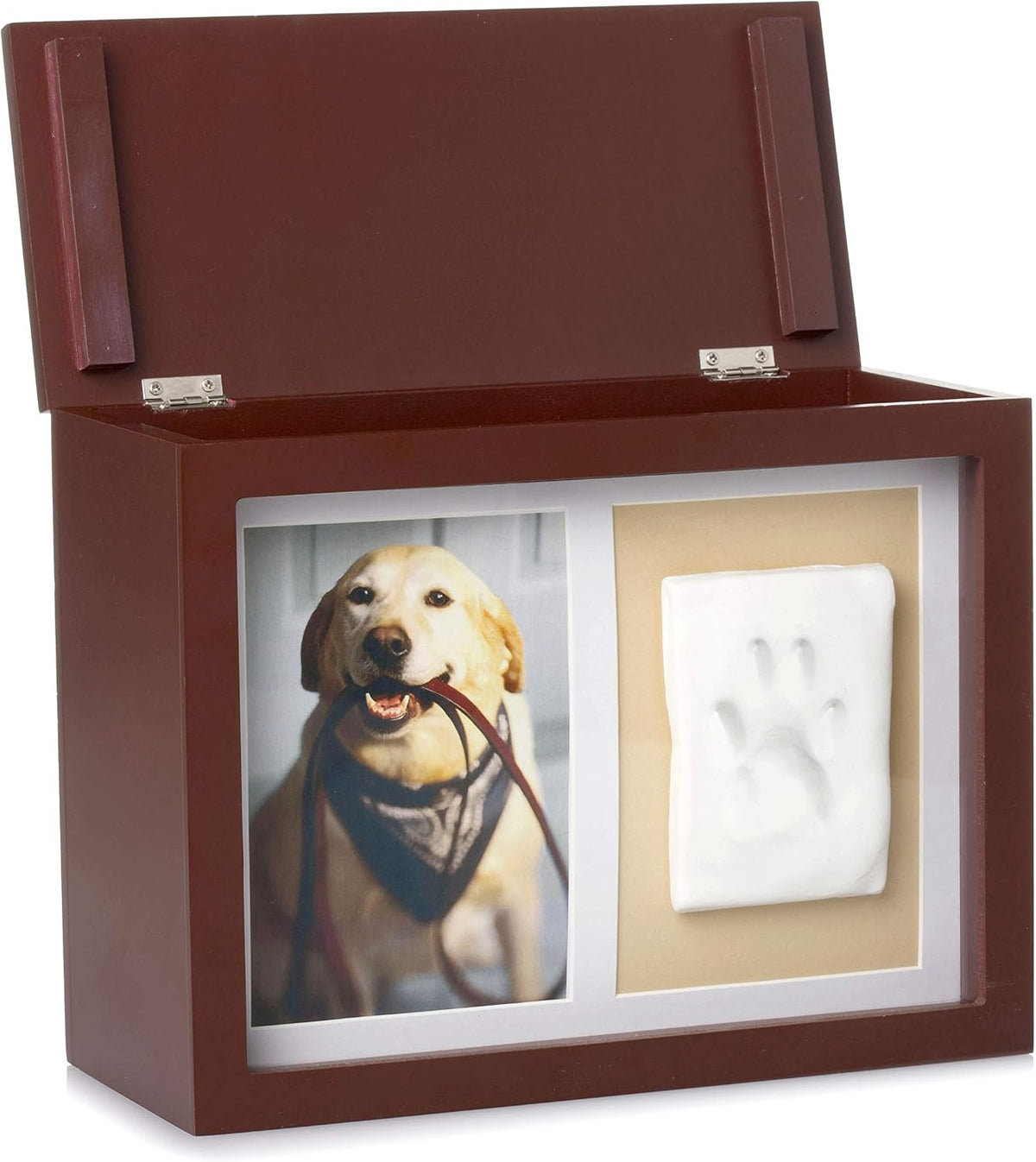 Pet Photo Memory Box and Impression Kit for Dog or Cat Paw Print